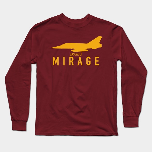 Dassault Mirage Long Sleeve T-Shirt by Tailgunnerstudios